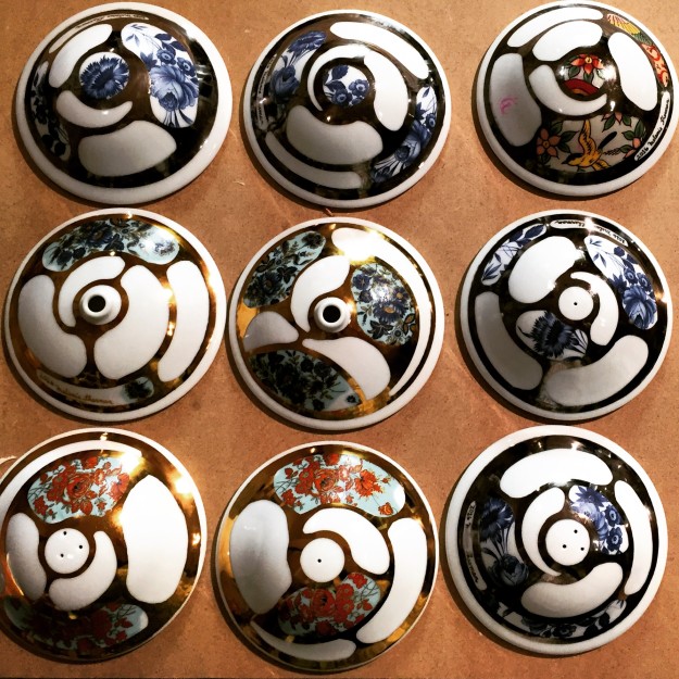 2016-01-26 22.22.59-2 Applying some late night decals – one down, many more to go #PIAdecals #porcelain #vintage #flowers #kccrossroads #kcartist #kcmo #kc #NCECA2016 #gold #luster