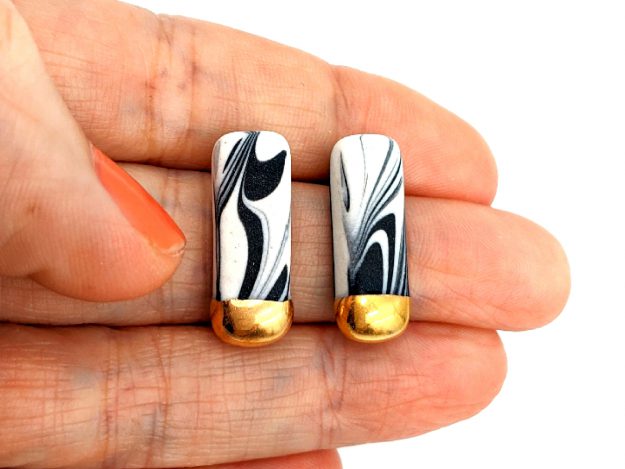 03-01-Studs-Marbled-Porcelain-Melanie-Sherman-Ceramics-Jewelry-Cerbera-Gallery