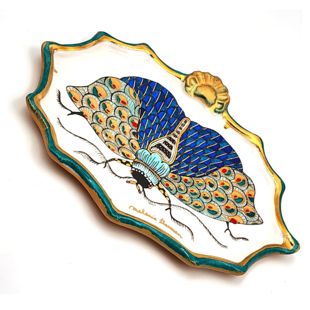 Melanie-Sherman_ Papillon-de-Nuit_Wall-Tile_01-02 Holidays at the Belger Crane Yard Gallery NOVEMBER 3 - DECEMBER 30, 2023